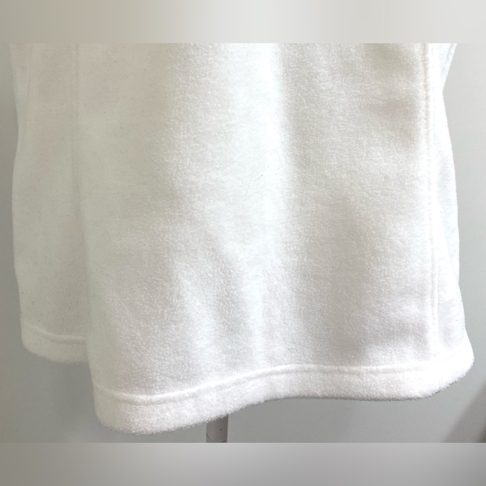 Columbia Womens XL Solid Cream Fleece Sleeveless Zip-Front Vest Classic Warm - Picture 9 of 13